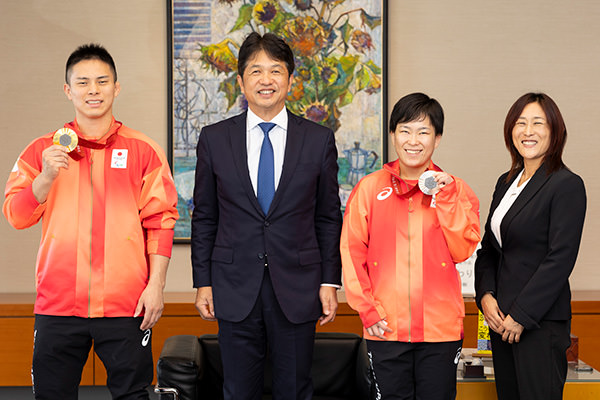 茨城県知事表敬訪問時の様子