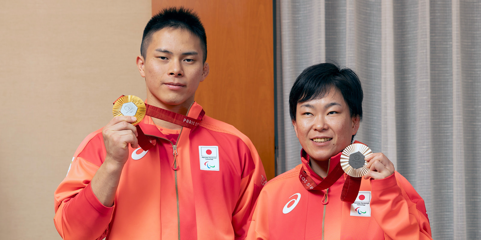 瀬戸選手(左)、半谷選手(右)